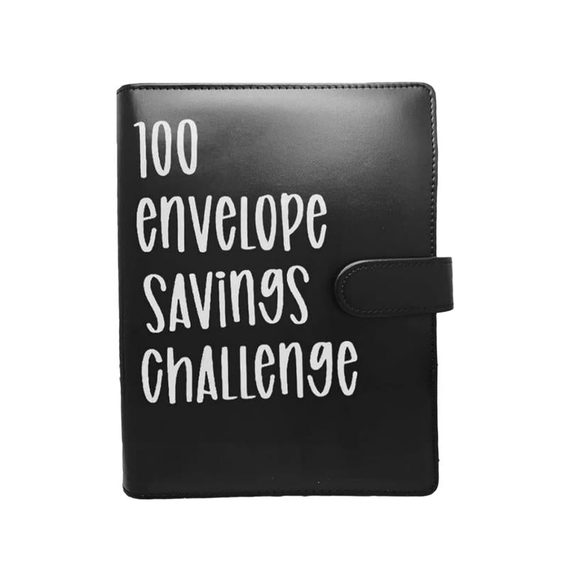 100 Envelope Challenge Binder, Savings Challenges Sheets ，Budget Binder with Cash Envelopes，Fun Way to save $5,050,Budget Binder Planner Book，A5 Money Saver Envelope Challenge Binder