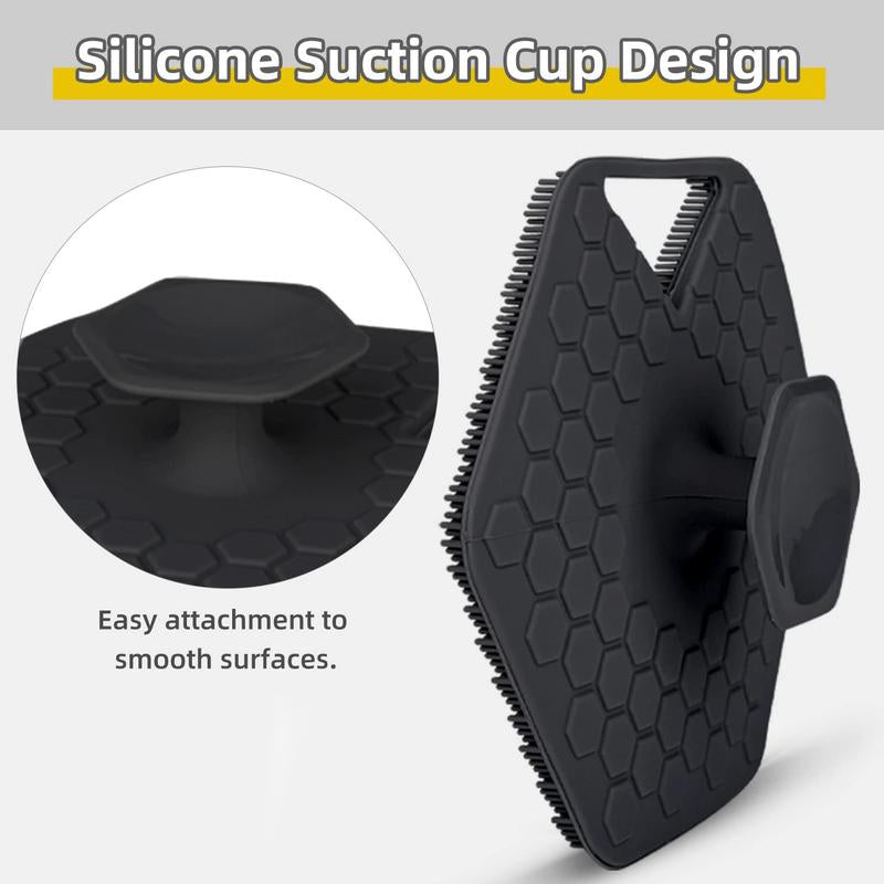 Silicone Body Care Massager with Storage Hook Set, Summer Gifts, 1/2/4 Counts Reusable Body Skincare Deep Cleansing Brush