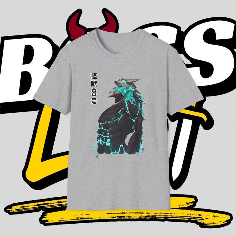 Kaiju Number 8 Graphic Tee Mens Gift Vintage Clothing Men Anime Merch Apparel Men Gifts Graphic Tees Mens Clothing Kaiju No. 8 Vintage Tees