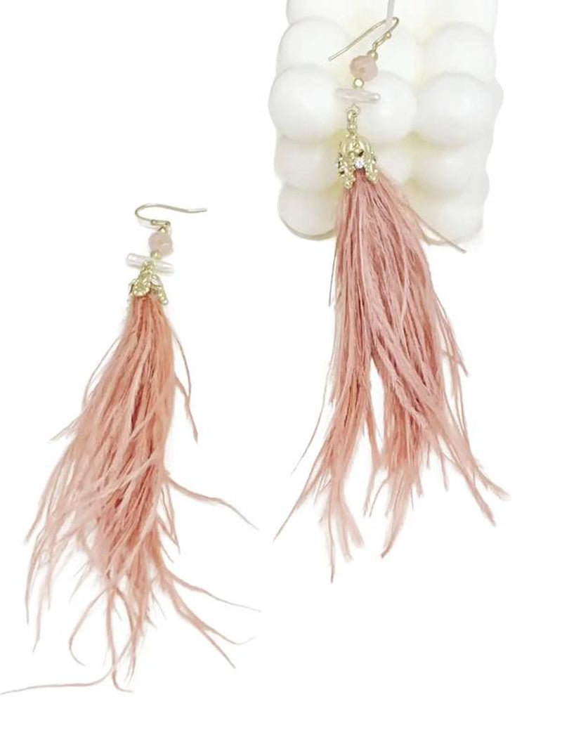 Yahzee Feather Tassel Earrings, New Summer Syahzee Jewelry for Women and Girls, Vintage Versatile Accessories for Dating, Parties, and Daily Wear, Perfect Gift for Her