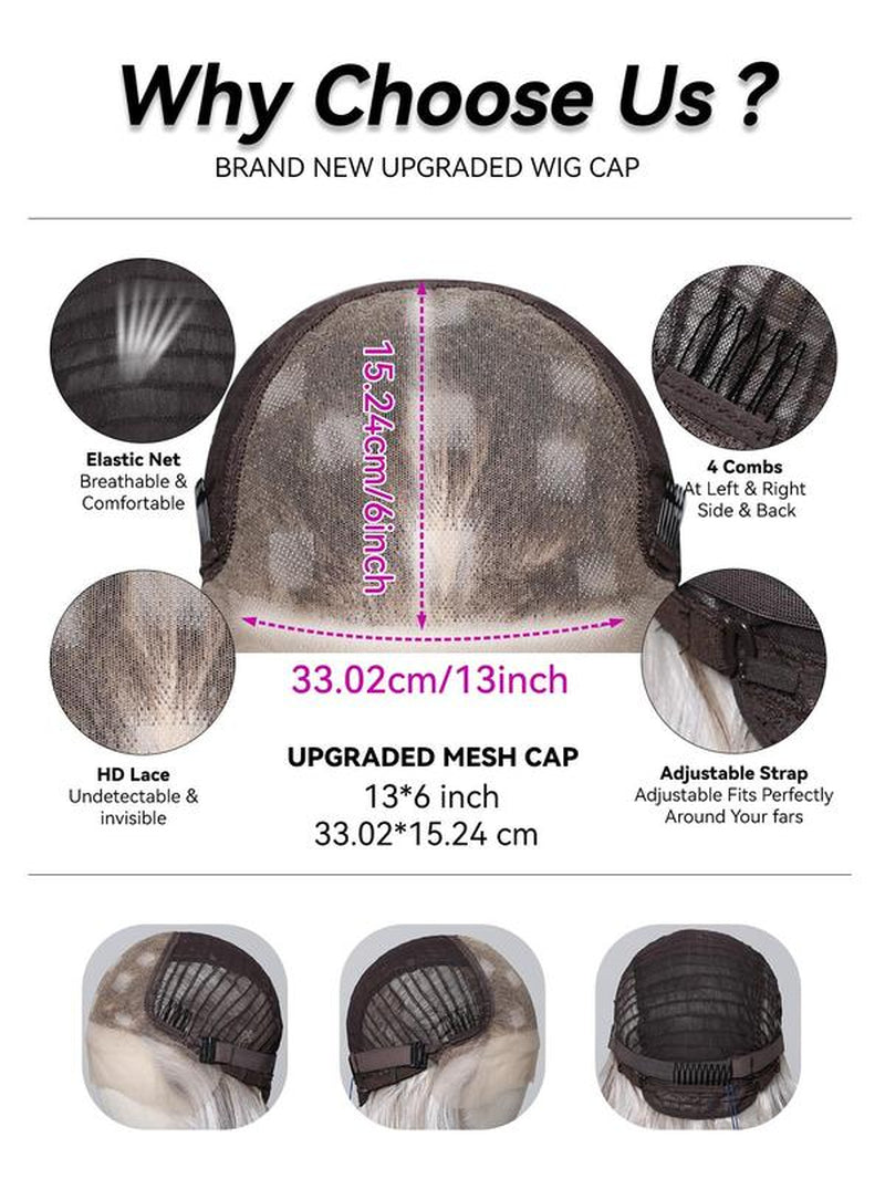 Dwy 22 Inch Long Curly Chunky Highlight Wigs for Women, Gorgeous Fluffy Wigs without Bangs, Synthetic Lace Front Wigs for Party, Daily Use, Hairstyle Ideas
