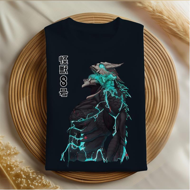 Kaiju Number 8 Graphic Tee Mens Gift Vintage Clothing Men Anime Merch Apparel Men Gifts Graphic Tees Mens Clothing Kaiju No. 8 Vintage Tees