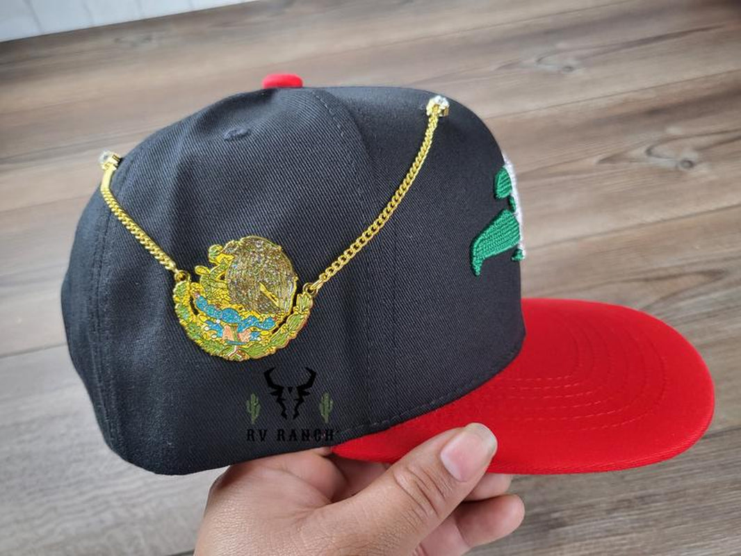 Aguila De Mexico Hat Pin, Escudo De Mexico, Pin De Cadena Para Gorras, Centenario Cap Clip
