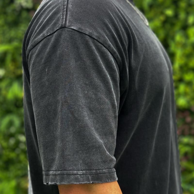 "That Shirt You Got in Mexico" Vintage Distressed Oversize Fit O-Neck Classic Cotton Streetwear Gym
