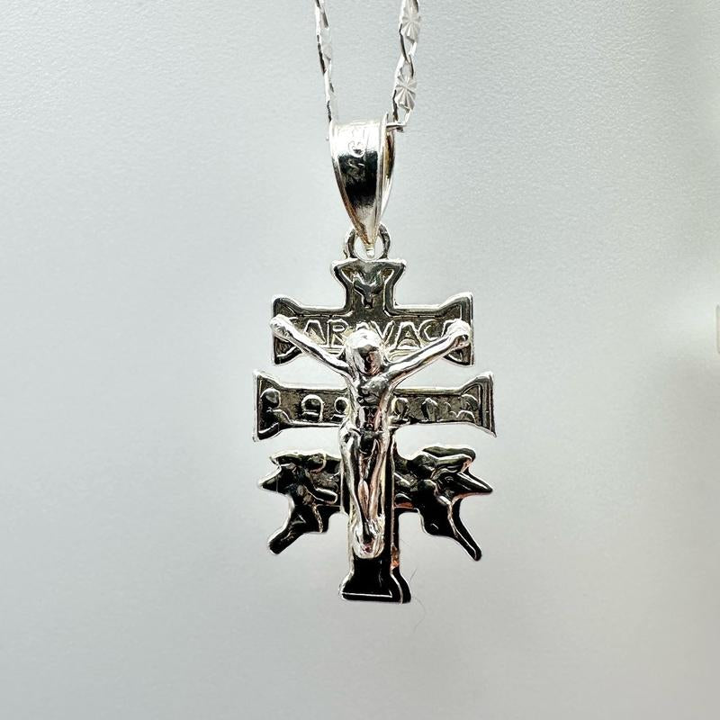 Sterling Silver 925 Cross Necklace for Women - Tiny Cross Pendant - Small Christian Necklace - Gift Ideas for Baptism Graduation Confirmation Kurapika Chains Infinity
