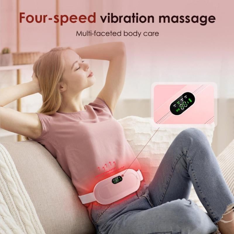 Portable Heating Pad, 1 Set Electric & Fast Heating Warm Belt, Multipurpose Women Belly & Back Heating Belt, Winter Gift, Massage