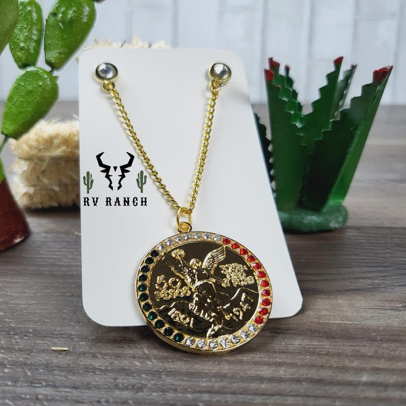 Aguila De Mexico Hat Pin, Escudo De Mexico, Pin De Cadena Para Gorras, Centenario Cap Clip