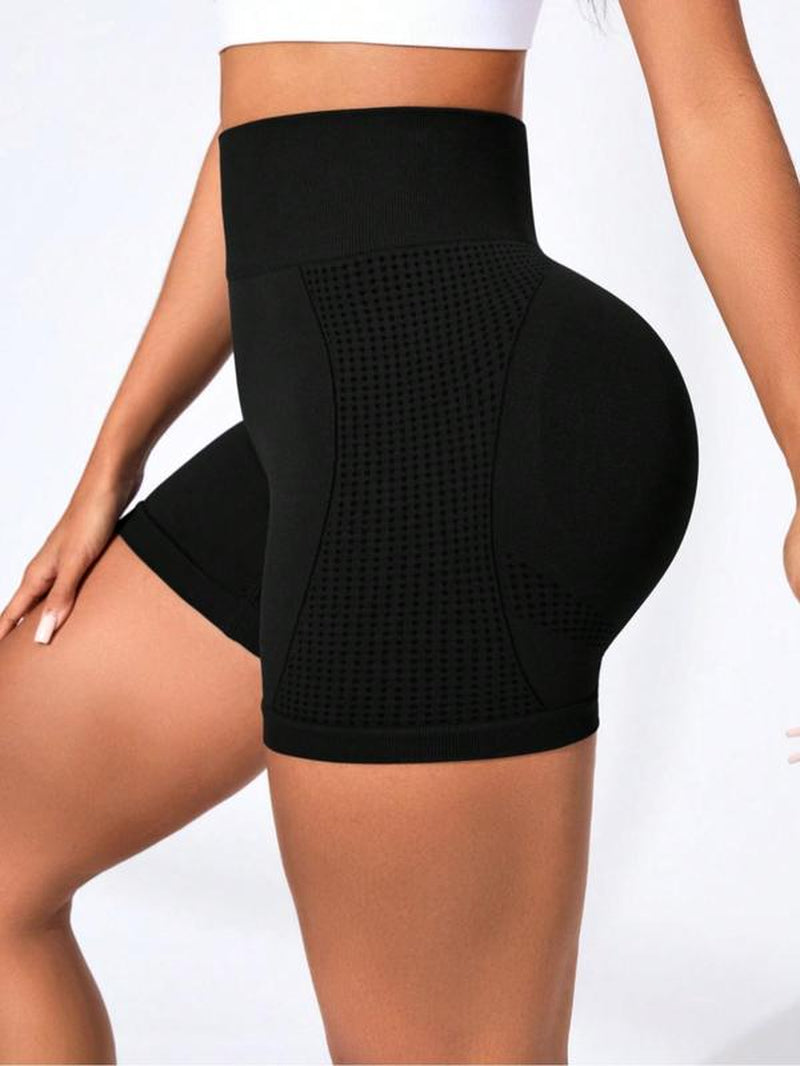 Women'S Solid Color/Tie Dye Print High Waist Sports Shorts, Gym Shorts, Sporty Comfortable High Stretch Skinny Shorts, Ladies Sportswear for Gym Workout Running, Back to School Outfit
