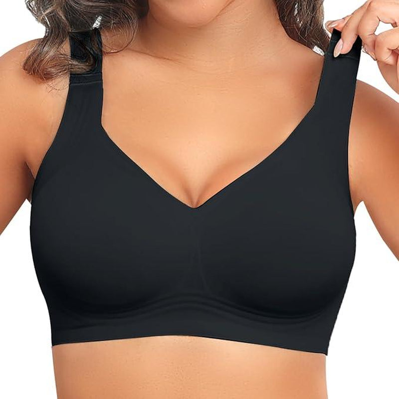 Posefree Womens Seamless Wireless Supportive Push up Comfort Soft No Underwire Full Coverage T-Shirt Sleep Strap Push Underwear Women'S Wirefree Full Coverage Padded Bra Lettes Sculpt Coverage Wireless Back Smoothing Women Lingerie Brasier 32