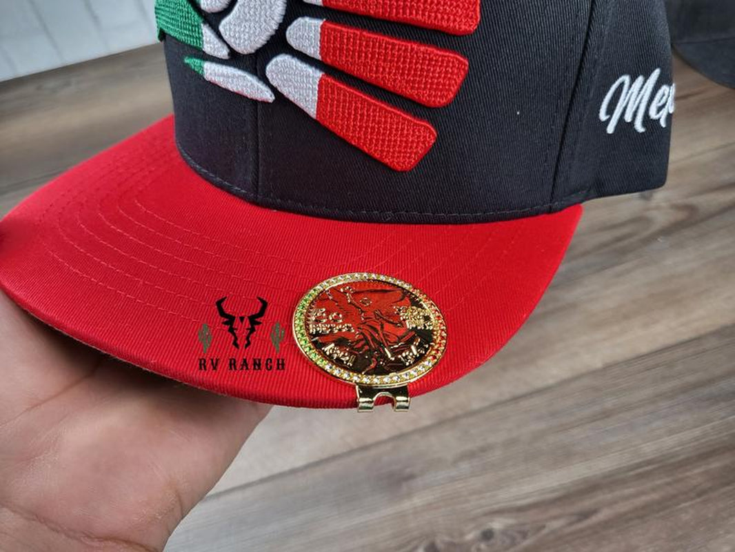 Aguila De Mexico Hat Pin, Escudo De Mexico, Pin De Cadena Para Gorras, Centenario Cap Clip