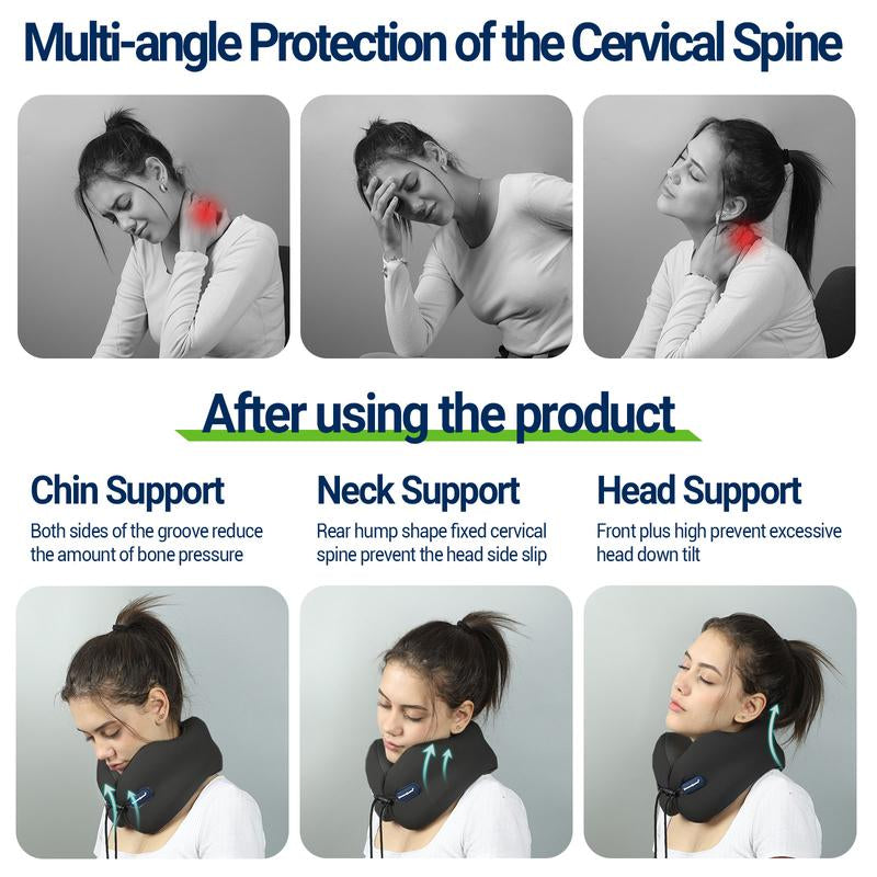 SEASON GUARD Travel Neck Pillow, Head Support Neck Pillow for Traveling, Comfortable Memory Foam Travel Nap Pillow for Flight Headrest Sleep
