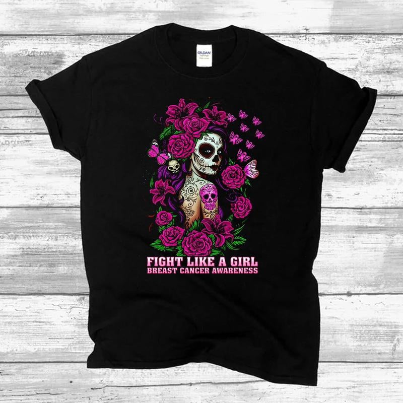 "Fight like a Girl" Tee/Crewneck/Hoodie Casual Comfort Top Womenswear