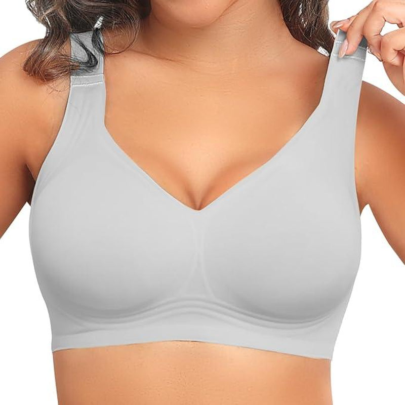 Posefree Womens Seamless Wireless Supportive Push up Comfort Soft No Underwire Full Coverage T-Shirt Sleep Strap Push Underwear Women'S Wirefree Full Coverage Padded Bra Lettes Sculpt Coverage Wireless Back Smoothing Women Lingerie Brasier 32