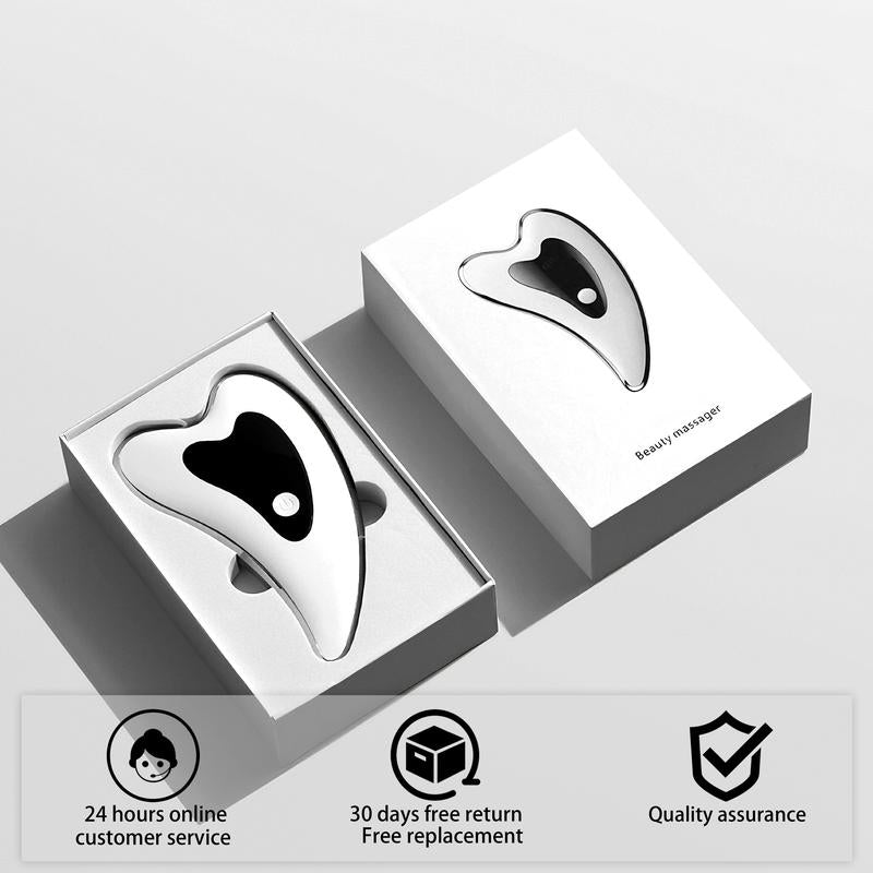 【Mosnami】Electric Gua Sha Face & Neck Tools, Face S-Culpting Tool/Lift Device with Heated & Vibration Massager,Usb Rechargeable, Comfort Facial Device