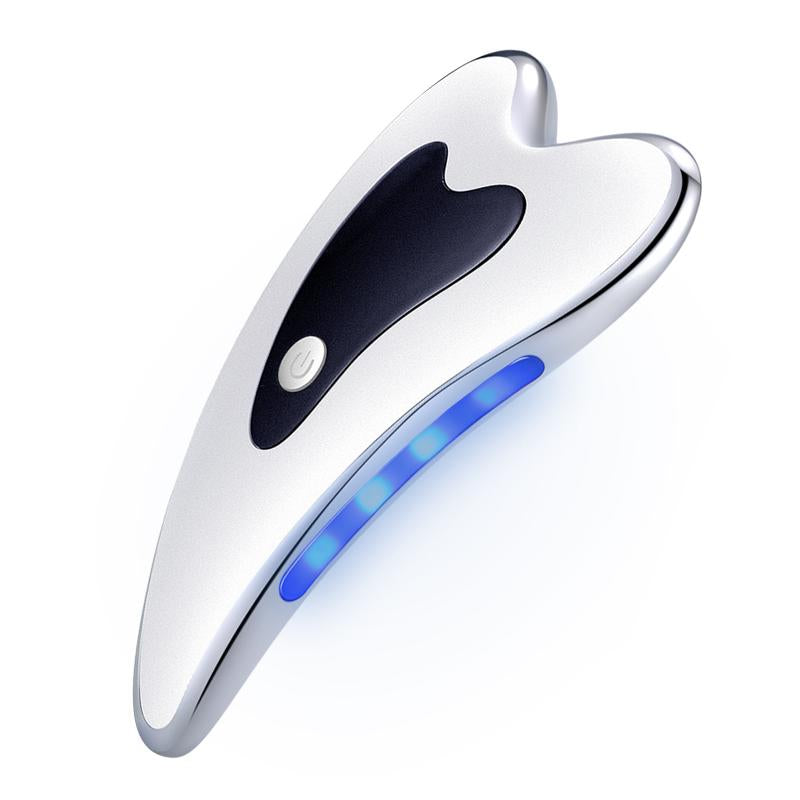 【Mosnami】Electric Gua Sha Face & Neck Tools, Face S-Culpting Tool/Lift Device with Heated & Vibration Massager,Usb Rechargeable, Comfort Facial Device