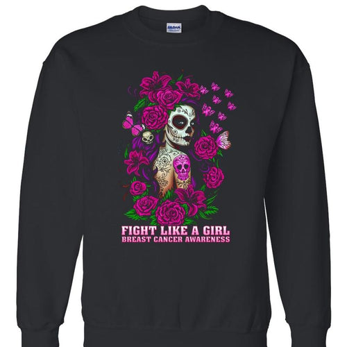 "Fight like a Girl" Tee/Crewneck/Hoodie Casual Comfort Top Womenswear