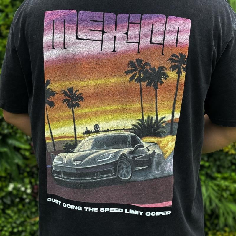 "That Shirt You Got in Mexico" Vintage Distressed Oversize Fit O-Neck Classic Cotton Streetwear Gym