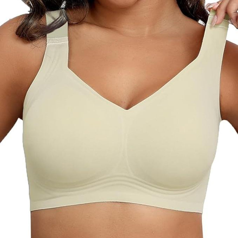 Posefree Womens Seamless Wireless Supportive Push up Comfort Soft No Underwire Full Coverage T-Shirt Sleep Strap Push Underwear Women'S Wirefree Full Coverage Padded Bra Lettes Sculpt Coverage Wireless Back Smoothing Women Lingerie Brasier 32