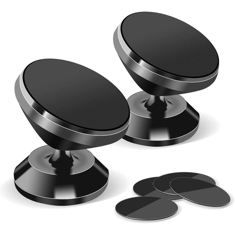 【2-Pack】 Magnetic Phone Holder for Car with Strong Magnet 4 Plates Cell Phone Mount for Iphone Magnetic Car Phone Holder Accessories New