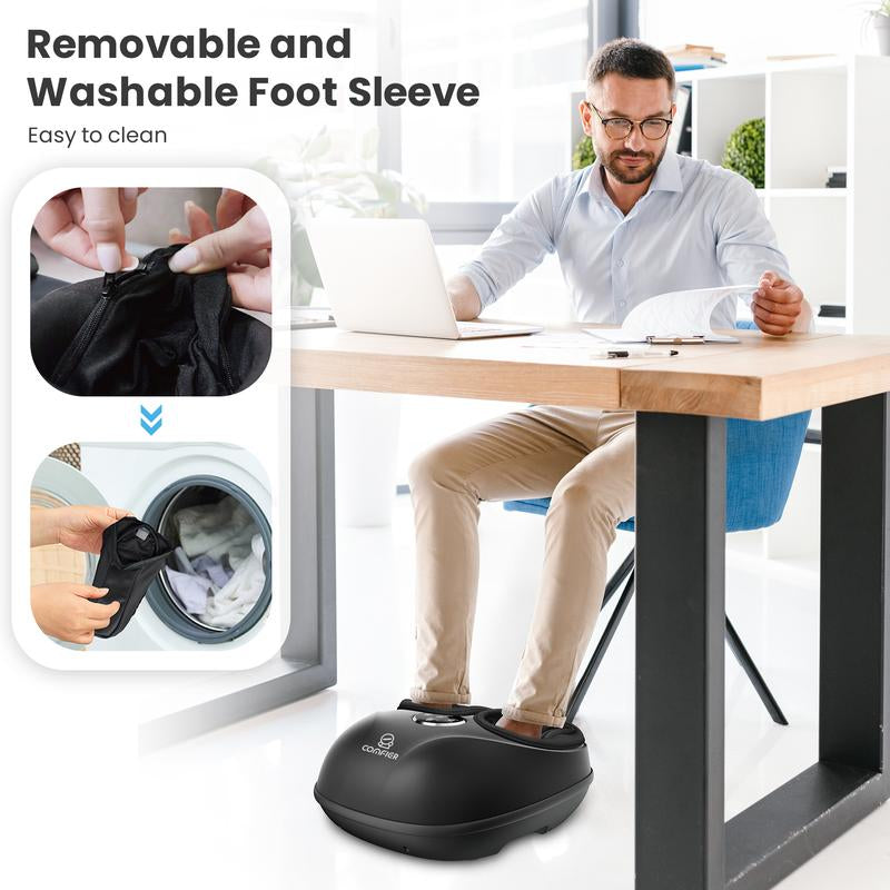 COMFIER 2024 Upgraded Shiatsu Foot Massager Machine with Remote, Deep Kneading Feet Massager with Heat, Relax for Home Office