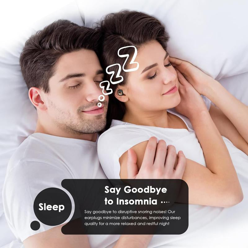 Ear Plugs for Sleeping Noise Cancelling, 45Db Soft Ear Plugs for Concert, Reusable Ear Plugs for Noise Reduction with 8 Ear Tips, Silicone Hearing Protection Earplugs for Work and Travel