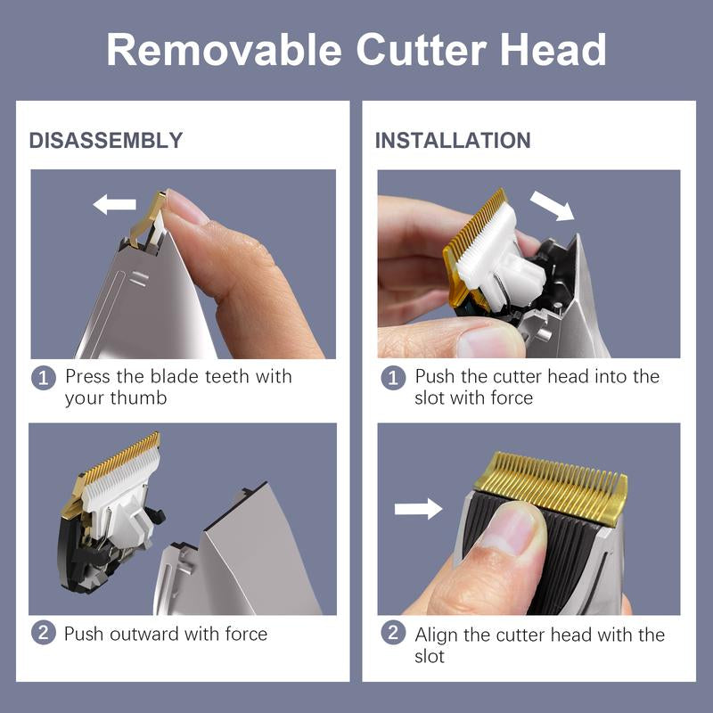 Sejoy Hunter Electric Hair Clipper for Men, Cordless Barber Grooming Set Professional Hair Cutting Kit,Rechargeable Home Haircut Trimmers Barber Set Cutting Clippers Professional Hair Clipper Clippers Men