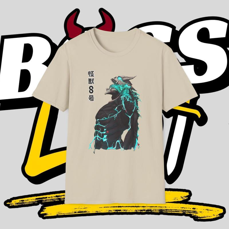 Kaiju Number 8 Graphic Tee Mens Gift Vintage Clothing Men Anime Merch Apparel Men Gifts Graphic Tees Mens Clothing Kaiju No. 8 Vintage Tees
