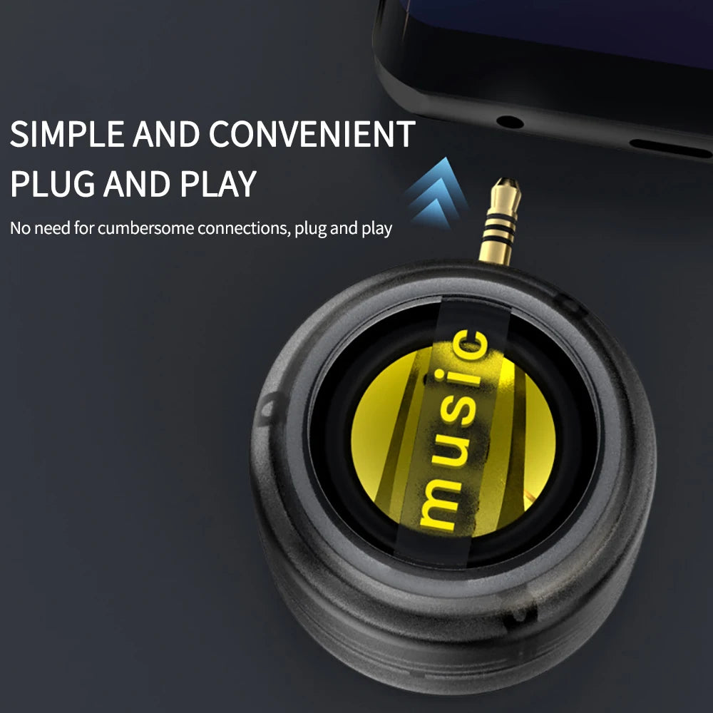 Portable Mini Speaker Universal 3.5Mm Plug in Jack Mini Sound Box Mobile Phone Speaker Amplifier External Wired Speakers
