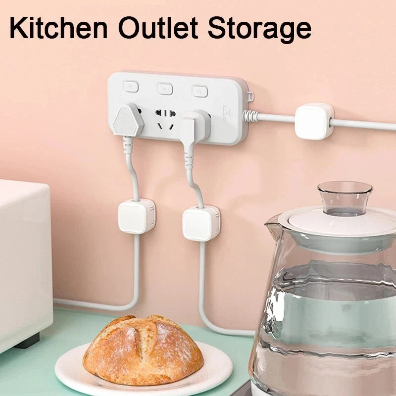 6PCS Magnetic Wire Organizer Desktop Cable Clip Protector Cord Magnet Cable Winder Row Plug Mouse USB Charging Line Holder Hook