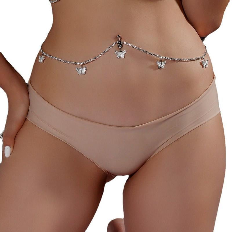 Human Piercing Devil'S Eye Navel Chain - Fashion Accessory
