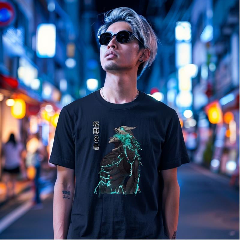 Kaiju Number 8 Graphic Tee Mens Gift Vintage Clothing Men Anime Merch Apparel Men Gifts Graphic Tees Mens Clothing Kaiju No. 8 Vintage Tees