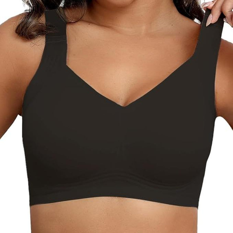 Posefree Womens Seamless Wireless Supportive Push up Comfort Soft No Underwire Full Coverage T-Shirt Sleep Strap Push Underwear Women'S Wirefree Full Coverage Padded Bra Lettes Sculpt Coverage Wireless Back Smoothing Women Lingerie Brasier 32