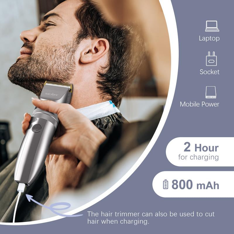 Sejoy Hunter Electric Hair Clipper for Men, Cordless Barber Grooming Set Professional Hair Cutting Kit,Rechargeable Home Haircut Trimmers Barber Set Cutting Clippers Professional Hair Clipper Clippers Men