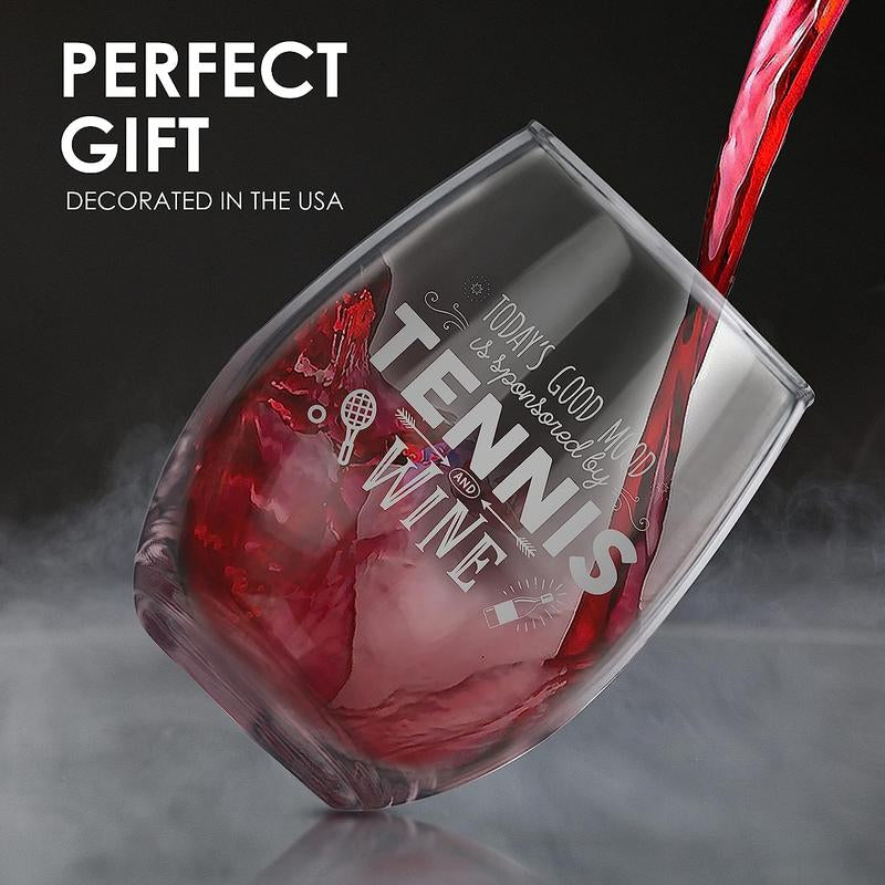 BAD BANANAS - Tennis - 21 Oz Stemless Wine Glass