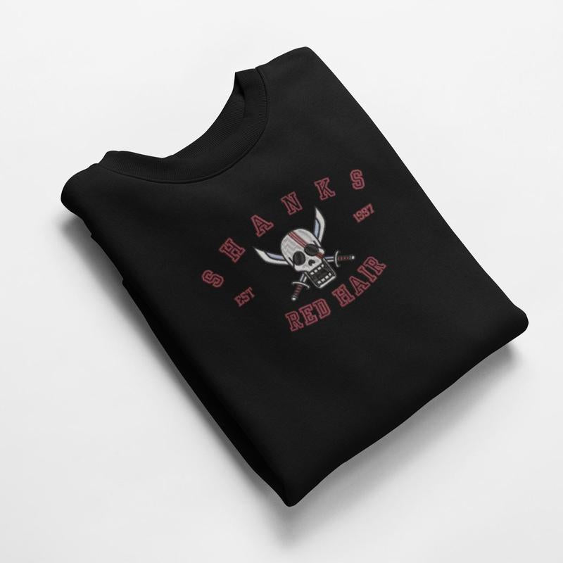 AKAGAMI VARSITY / Crewneck / Hoodie, Anime Embroidery Menswear Embroidered Unisex Hoodie