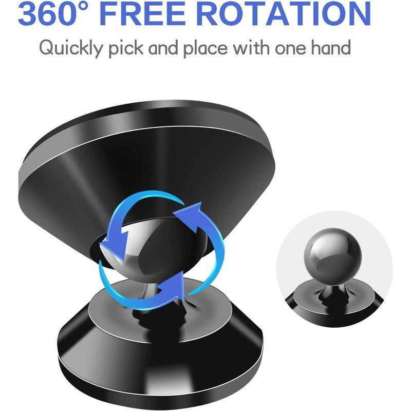 【2-Pack】 Magnetic Phone Holder for Car with Strong Magnet 4 Plates Cell Phone Mount for Iphone Magnetic Car Phone Holder Accessories New