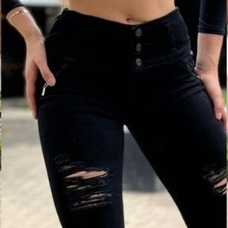 Black Jeans Women’S Jeans Colombianos Para Mujer Fit Soft Womenswear Bottom Day Fabric Garment Comfortable