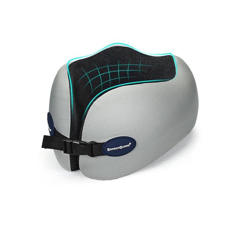 SEASON GUARD Travel Neck Pillow, Head Support Neck Pillow for Traveling, Comfortable Memory Foam Travel Nap Pillow for Flight Headrest Sleep