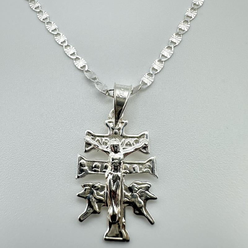 Sterling Silver 925 Cross Necklace for Women - Tiny Cross Pendant - Small Christian Necklace - Gift Ideas for Baptism Graduation Confirmation Kurapika Chains Infinity