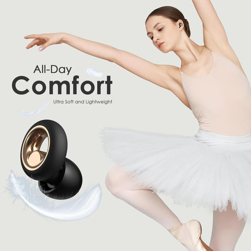 Ear Plugs for Sleeping Noise Cancelling, 45Db Soft Ear Plugs for Concert, Reusable Ear Plugs for Noise Reduction with 8 Ear Tips, Silicone Hearing Protection Earplugs for Work and Travel