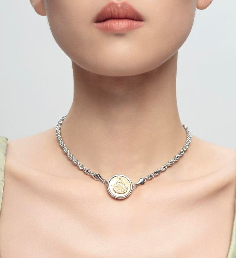 Joanna Collar Necklace - Aureus - Silver