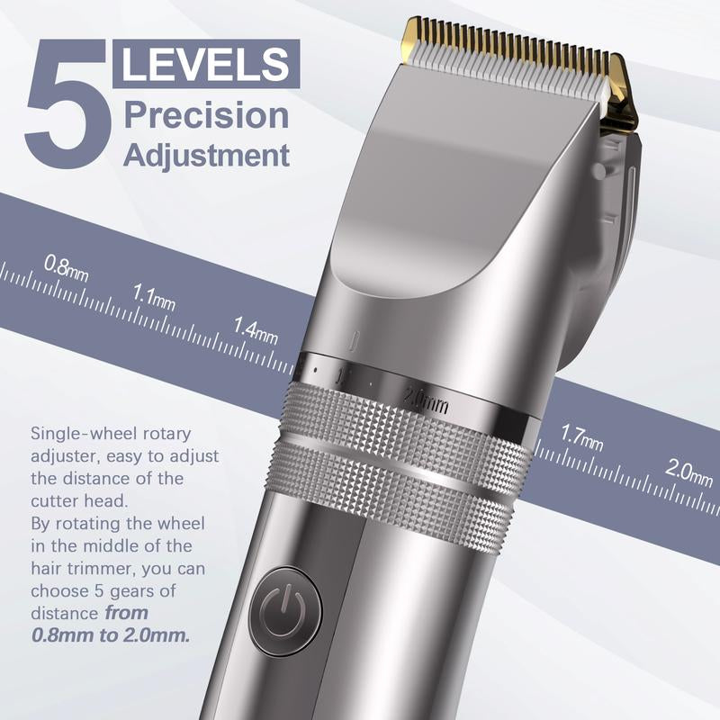 Sejoy Hunter Electric Hair Clipper for Men, Cordless Barber Grooming Set Professional Hair Cutting Kit,Rechargeable Home Haircut Trimmers Barber Set Cutting Clippers Professional Hair Clipper Clippers Men
