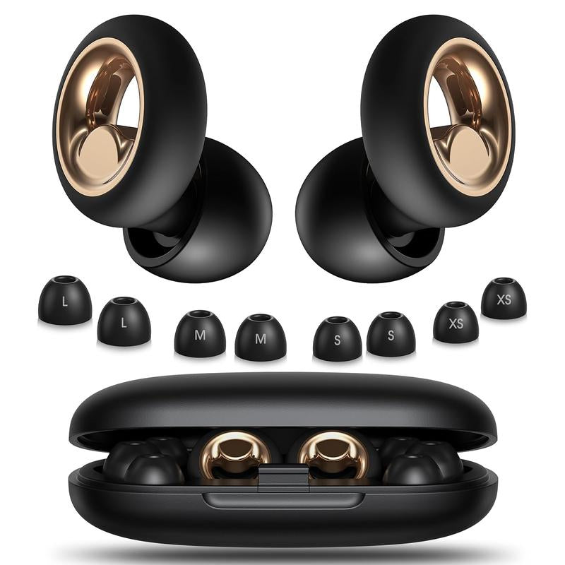 Ear Plugs for Sleeping Noise Cancelling, 45Db Soft Ear Plugs for Concert, Reusable Ear Plugs for Noise Reduction with 8 Ear Tips, Silicone Hearing Protection Earplugs for Work and Travel