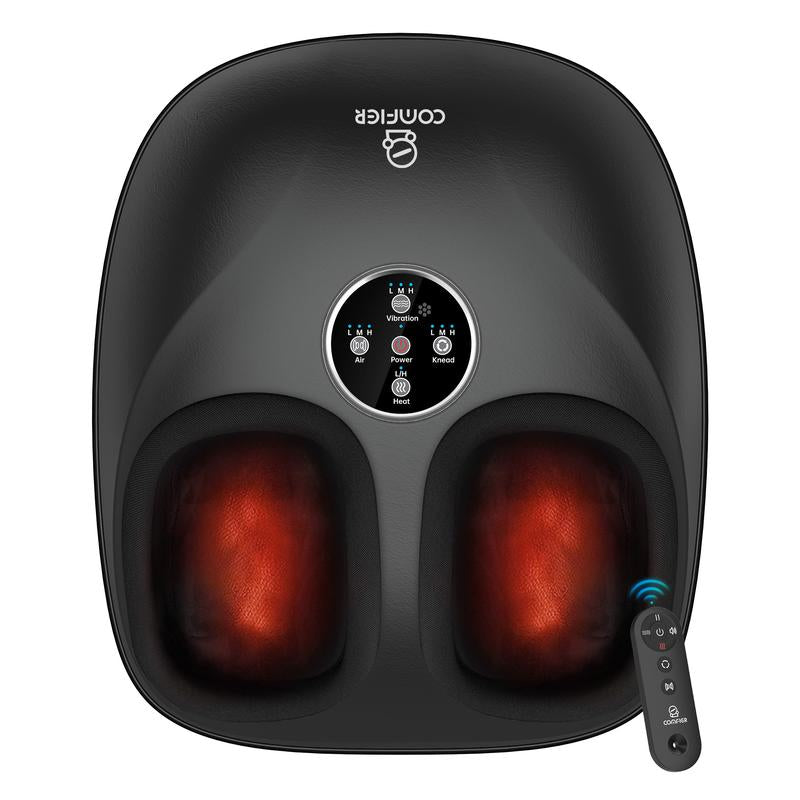 COMFIER 2024 Upgraded Shiatsu Foot Massager Machine with Remote, Deep Kneading Feet Massager with Heat, Relax for Home Office
