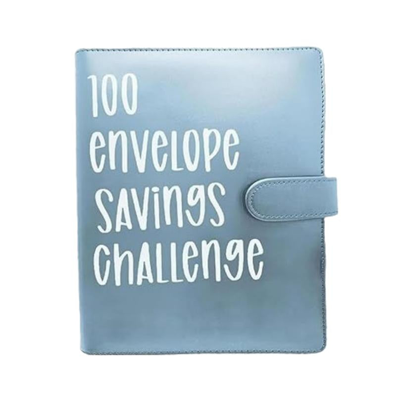 100 Envelope Challenge Binder, Savings Challenges Sheets ，Budget Binder with Cash Envelopes，Fun Way to save $5,050,Budget Binder Planner Book，A5 Money Saver Envelope Challenge Binder