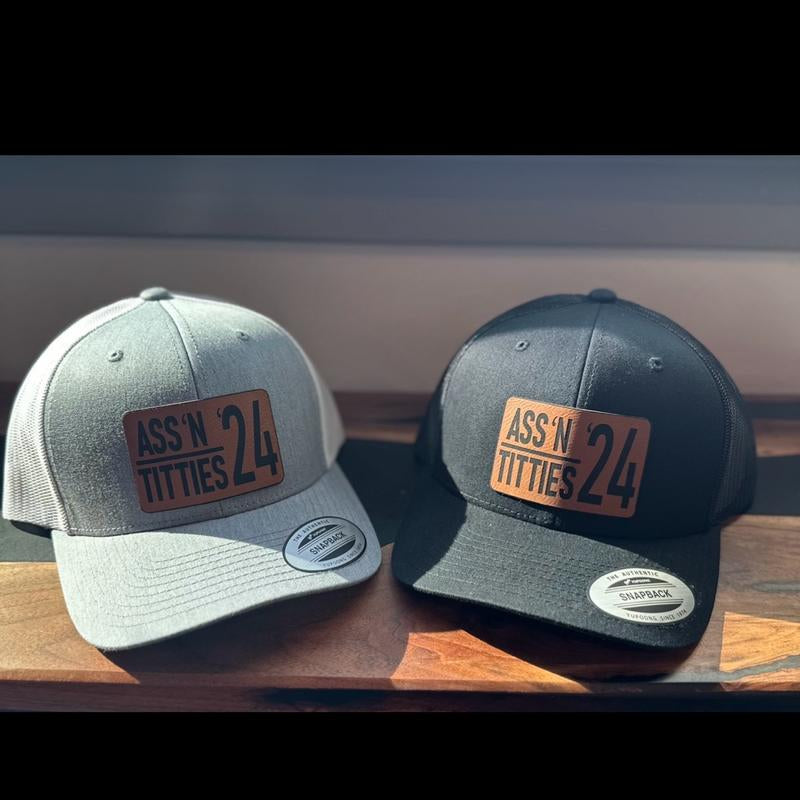 A** & Ti**Es Trucker Hat * Free Koozie