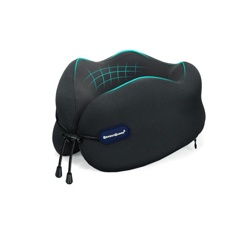 SEASON GUARD Travel Neck Pillow, Head Support Neck Pillow for Traveling, Comfortable Memory Foam Travel Nap Pillow for Flight Headrest Sleep