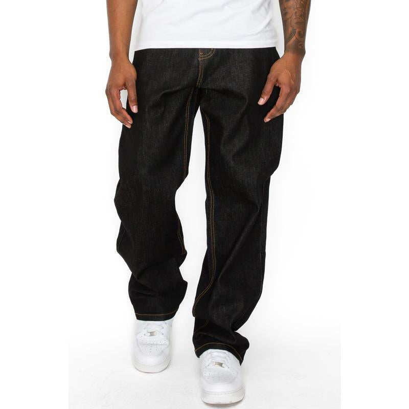 VICTORIOUS Essential Baggy Raw Denim Jeans Menswear Best Selling Jeans