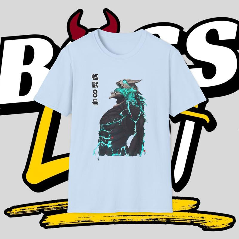 Kaiju Number 8 Graphic Tee Mens Gift Vintage Clothing Men Anime Merch Apparel Men Gifts Graphic Tees Mens Clothing Kaiju No. 8 Vintage Tees