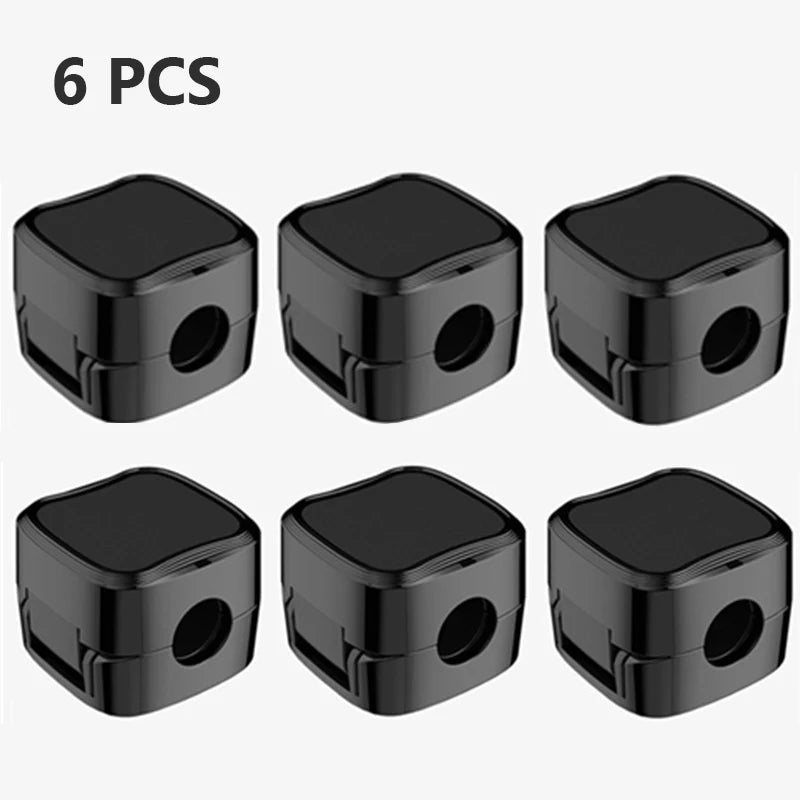 6PCS Magnetic Wire Organizer Desktop Cable Clip Protector Cord Magnet Cable Winder Row Plug Mouse USB Charging Line Holder Hook